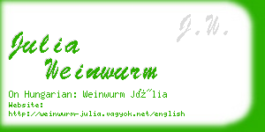 julia weinwurm business card